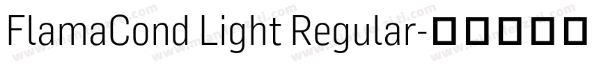 FlamaCond Light Regular字体转换